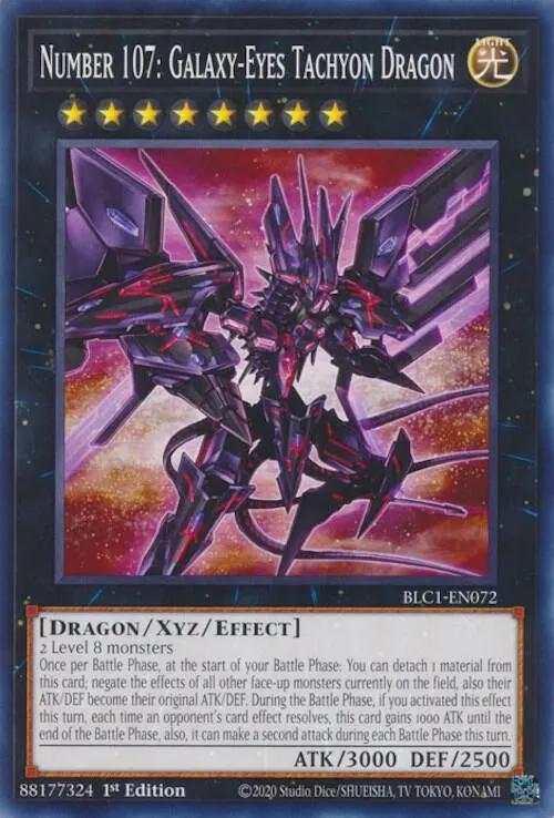 Number 107: Galaxy-Eyes Tachyon Dragon — Battles of Legend: Chapter 1 — Yu-Gi-Oh!