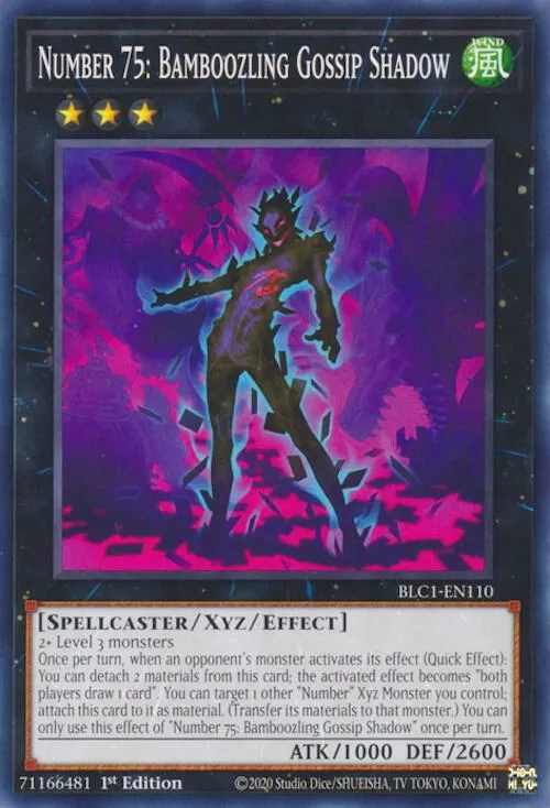 Number 75: Bamboozling Gossip Shadow — Battles of Legend: Chapter 1 — Yu-Gi-Oh!