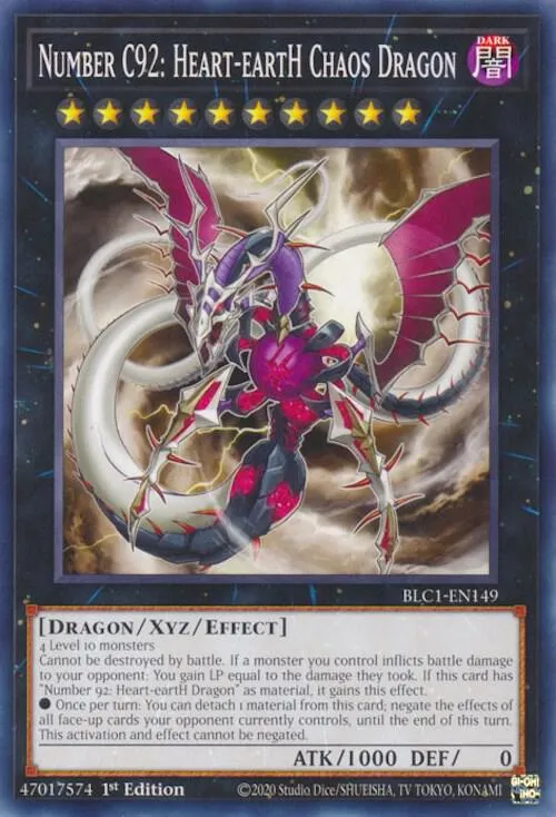 Number C92: Heart-eartH Chaos Dragon — Battles of Legend: Chapter 1 — Yu-Gi-Oh!