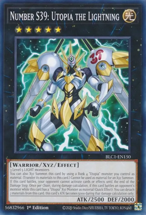 Number S39: Utopia the Lightning from Battles of Legend: Chapter 1 - Yu-Gi-Oh!