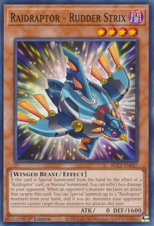 Raidraptor - Rudder Strix — Battles of Legend: Chapter 1 — Yu-Gi-Oh!