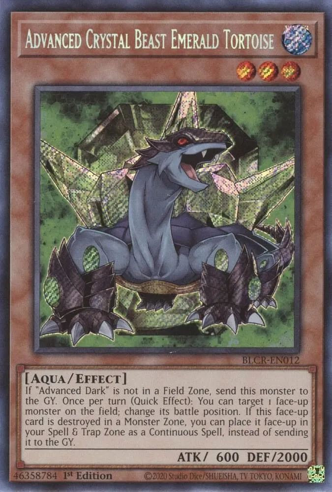 Advanced Crystal Beast Emerald Tortoise — Battles of Legend: Crystal Revenge — Yu-Gi-Oh!