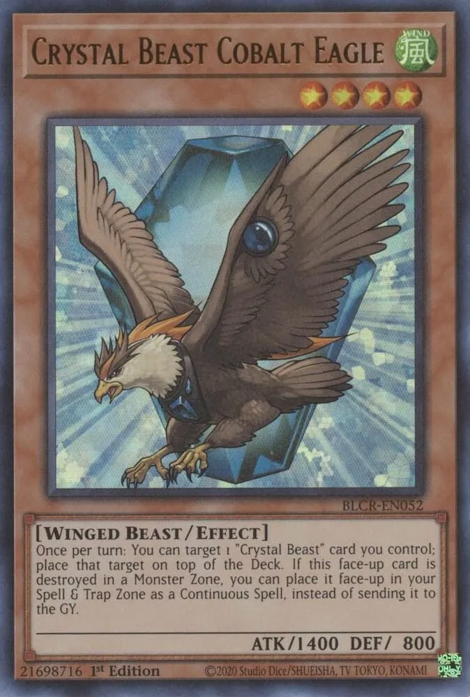 Crystal Beast Cobalt Eagle — Battles of Legend: Crystal Revenge — Yu-Gi-Oh!