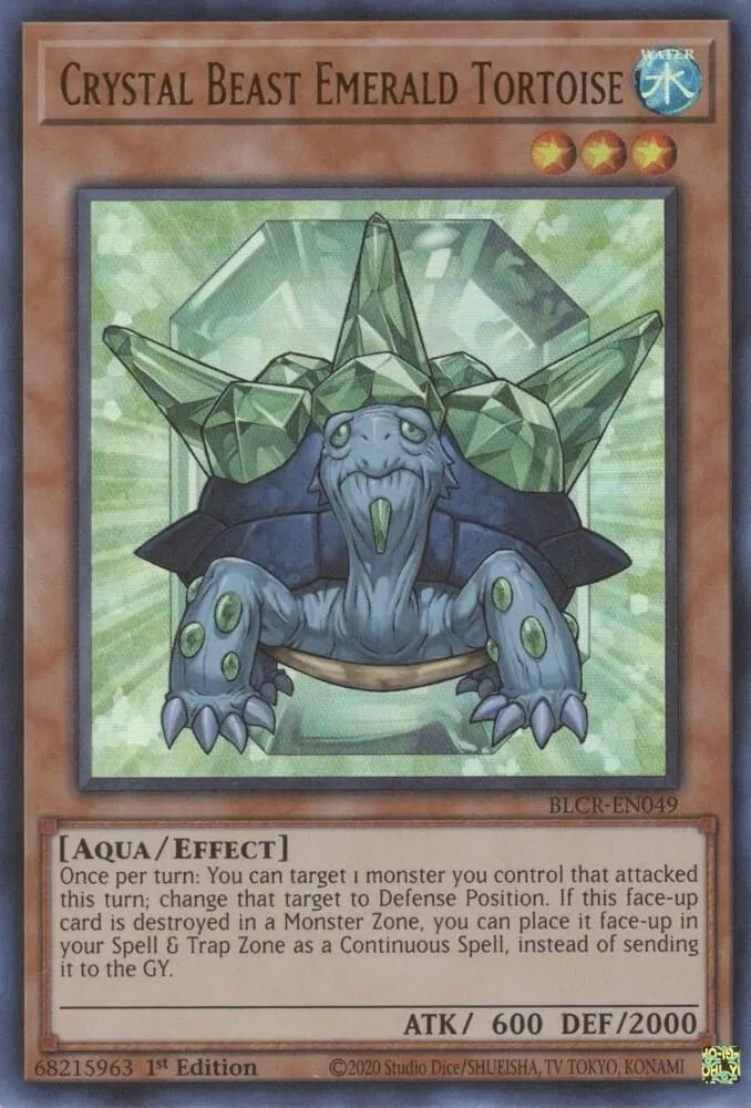 Crystal Beast Emerald Tortoise — Battles of Legend: Crystal Revenge — Yu-Gi-Oh!