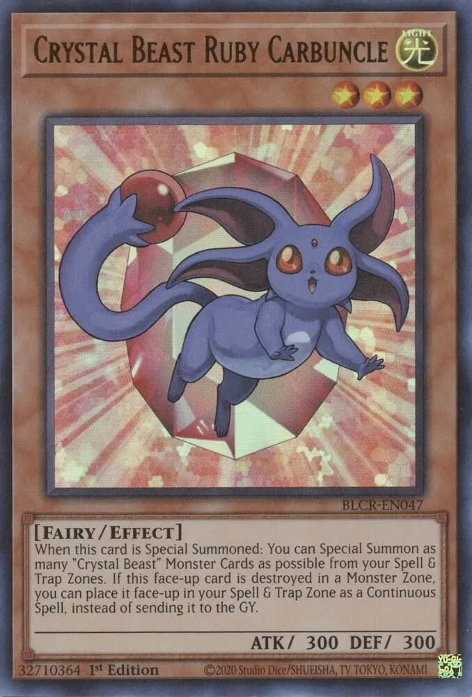 Crystal Beast Ruby Carbuncle — Battles of Legend: Crystal Revenge — Yu-Gi-Oh!