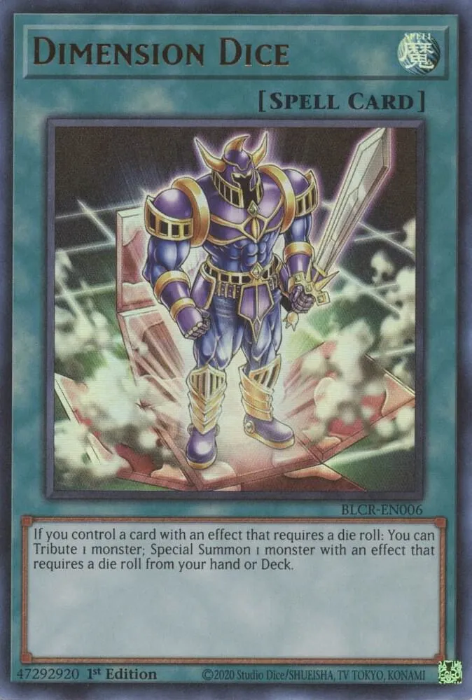 Dimension Dice — Battles of Legend: Crystal Revenge — Yu-Gi-Oh!