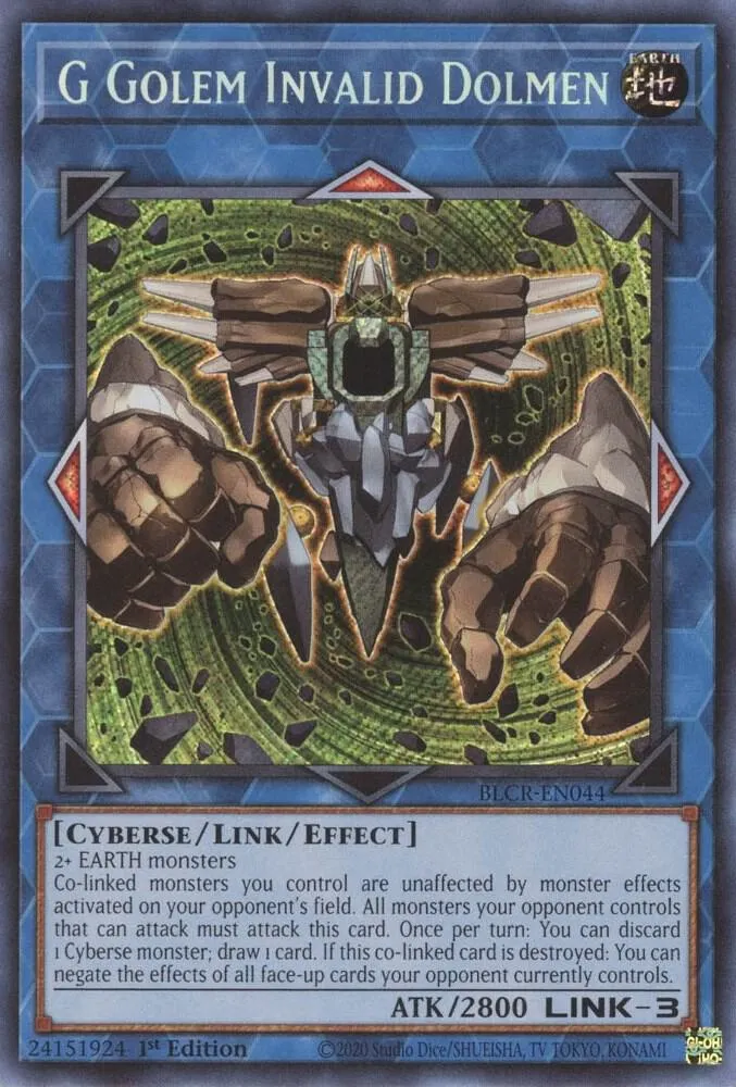 G Golem Invalid Dolmen — Battles of Legend: Crystal Revenge — Yu-Gi-Oh!