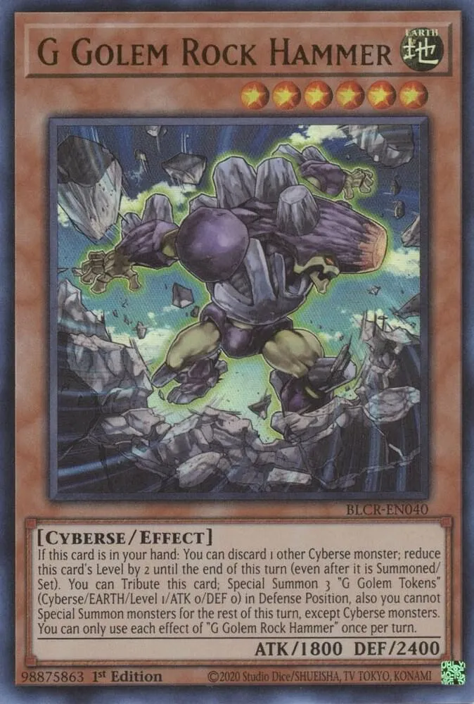 G Golem Rock Hammer — Battles of Legend: Crystal Revenge — Yu-Gi-Oh!