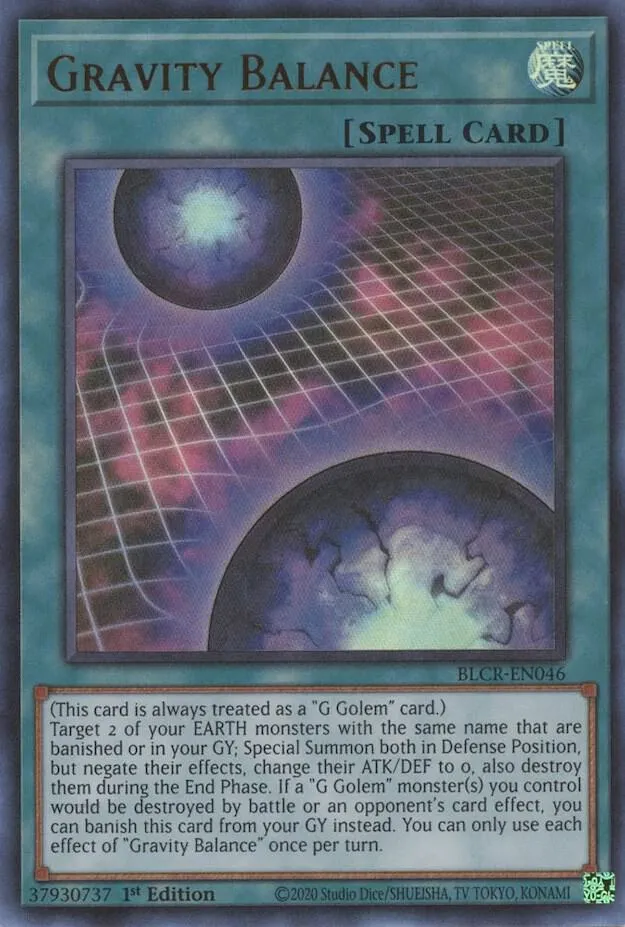 Gravity Balance — Battles of Legend: Crystal Revenge — Yu-Gi-Oh!