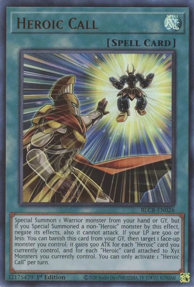 Heroic Call — Battles of Legend: Crystal Revenge — Yu-Gi-Oh!