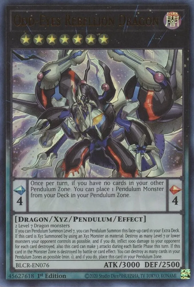 Odd-Eyes Rebellion Dragon — Battles of Legend: Crystal Revenge — Yu-Gi-Oh!