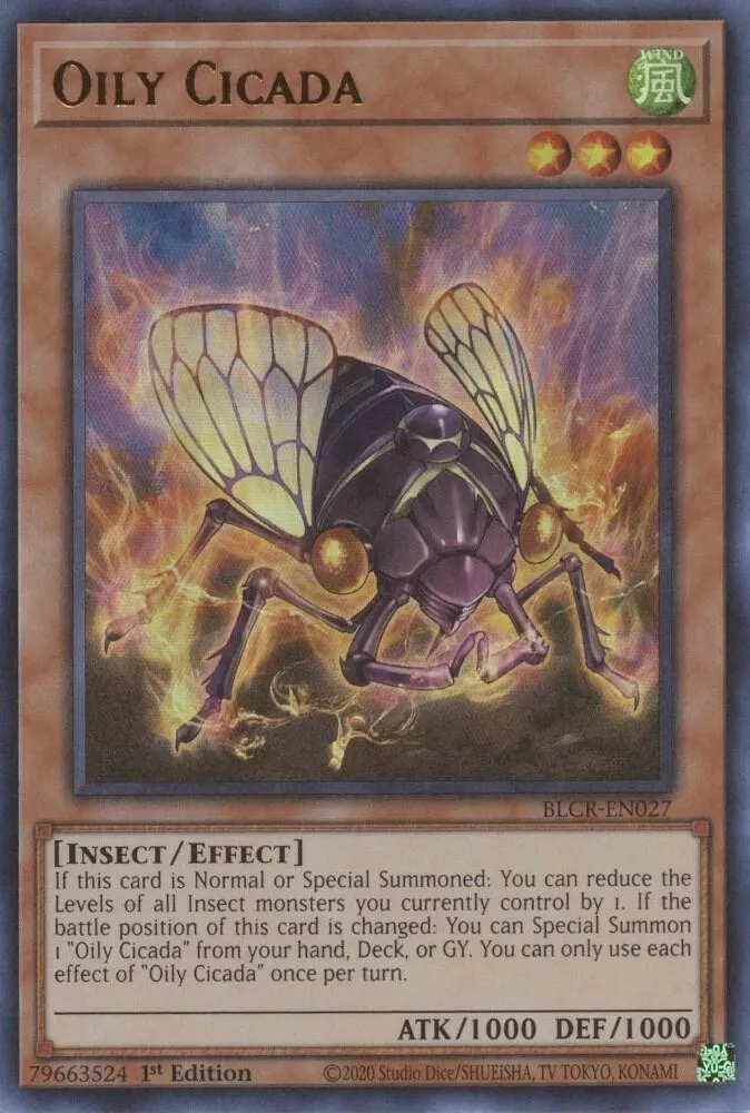 Oily Cicada — Battles of Legend: Crystal Revenge — Yu-Gi-Oh!