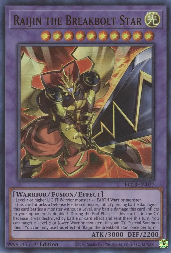 Raijin the Breakbolt Star — Battles of Legend: Crystal Revenge — Yu-Gi-Oh!