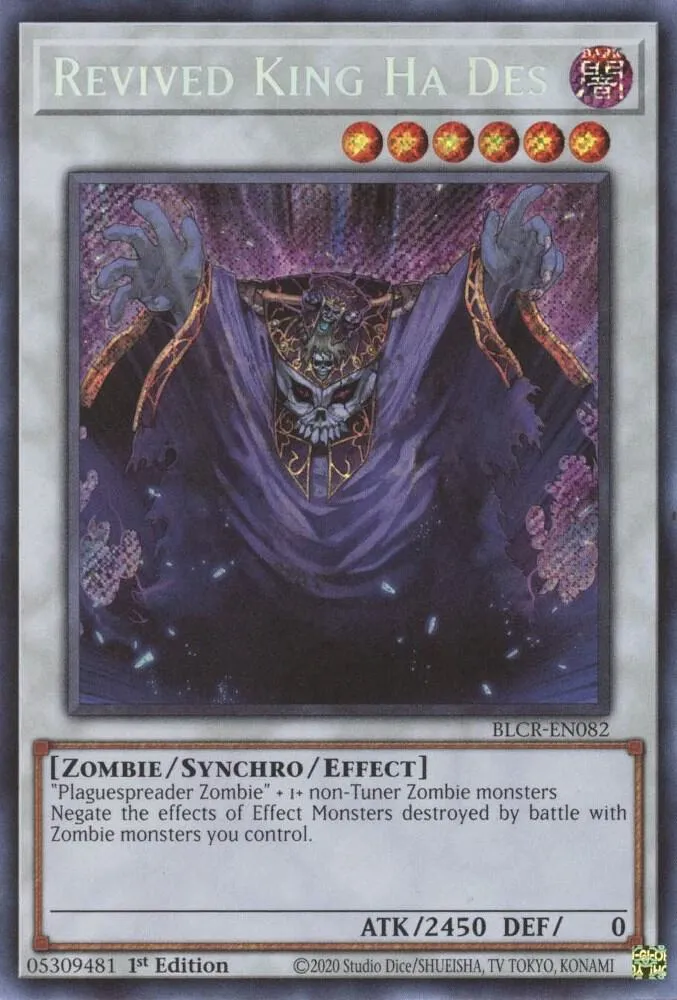 Revived King Ha Des — Battles of Legend: Crystal Revenge — Yu-Gi-Oh!