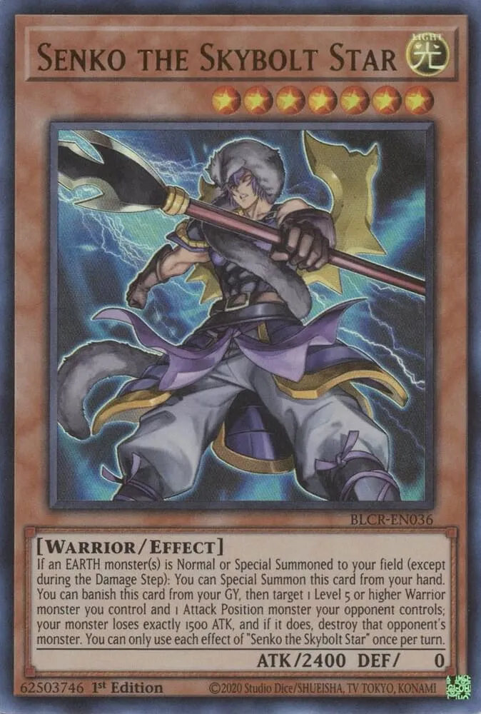 Senko the Skybolt Star — Battles of Legend: Crystal Revenge — Yu-Gi-Oh!