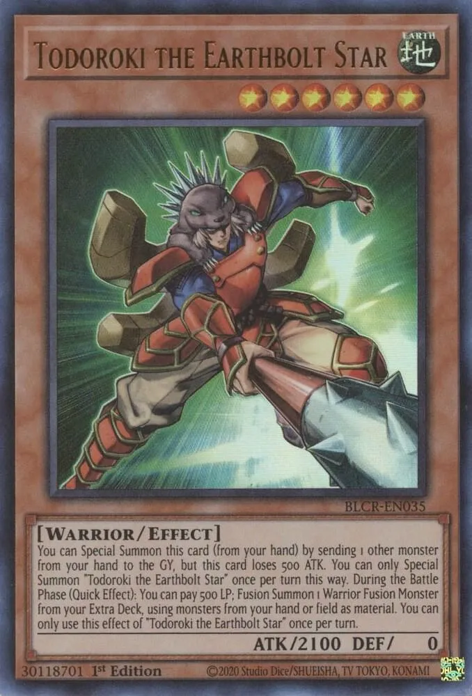 Todoroki the Earthbolt Star — Battles of Legend: Crystal Revenge — Yu-Gi-Oh!