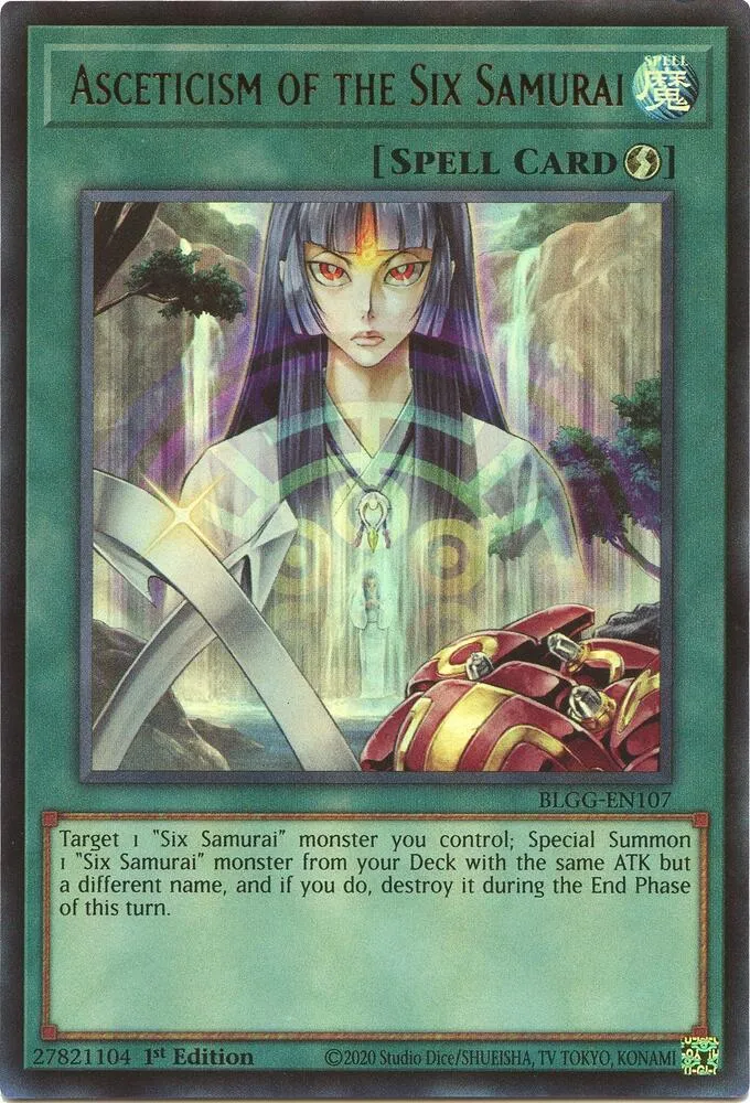 Asceticism of the Six Samurai — Battles of Legend: Glorious Gallery — Yu-Gi-Oh!