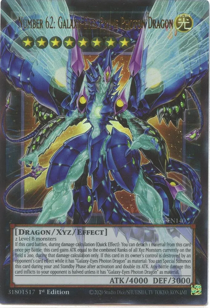Number 62: Galaxy-Eyes Prime Photon Dragon — Battles of Legend: Glorious Gallery — Yu-Gi-Oh!