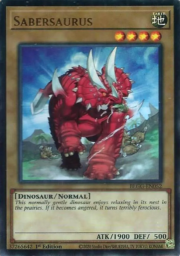 Sabersaurus — Battles of Legend: Glorious Gallery — Yu-Gi-Oh!