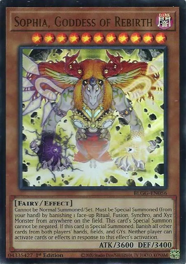Sophia, Goddess of Rebirth — Battles of Legend: Glorious Gallery — Yu-Gi-Oh!