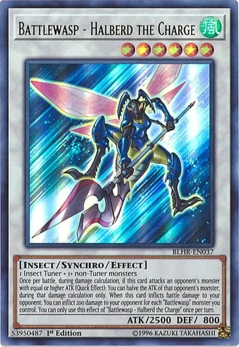 Battlewasp - Halberd the Charge — Battles of Legend: Hero's Revenge — Yu-Gi-Oh!