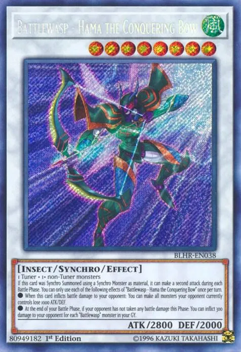 Battlewasp - Hama the Conquering Bow — Battles of Legend: Hero's Revenge — Yu-Gi-Oh!