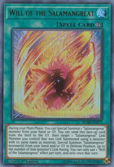 Will of the Salamangreat — Battles of Legend: Hero's Revenge — Yu-Gi-Oh!