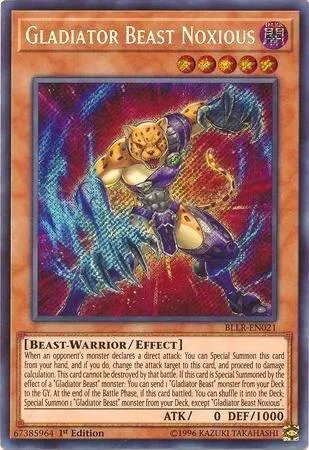 Noxious, Bête Gladiateur from Battles of Legend: Light's Revenge - Yu-Gi-Oh!