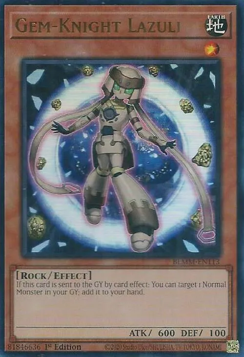Gem-Knight Lazuli — Battles of Legend: Monster Mayhem — Yu-Gi-Oh!