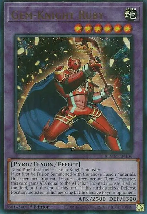 Gem-Knight Ruby — Battles of Legend: Monster Mayhem — Yu-Gi-Oh!