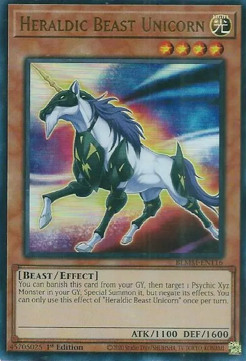 Heraldic Beast Unicorn — Battles of Legend: Monster Mayhem — Yu-Gi-Oh!