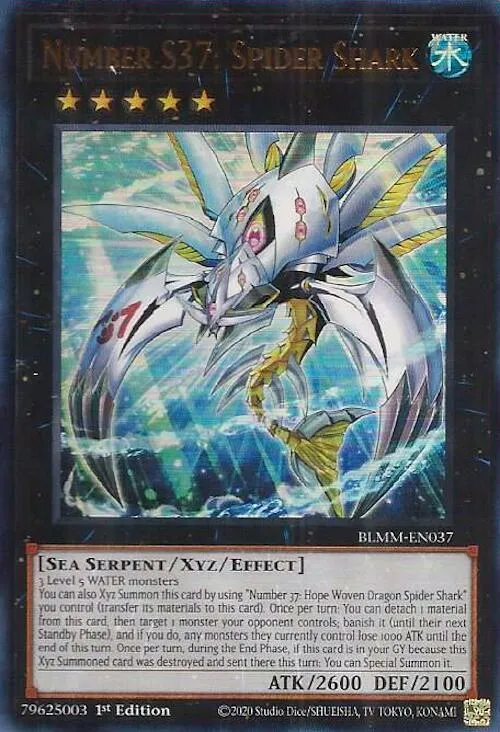 Number S37: Spider Shark — Battles of Legend: Monster Mayhem — Yu-Gi-Oh!