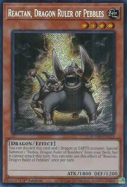 Reactan, Dragon Ruler of Pebbles — Battles of Legend: Monster Mayhem — Yu-Gi-Oh!