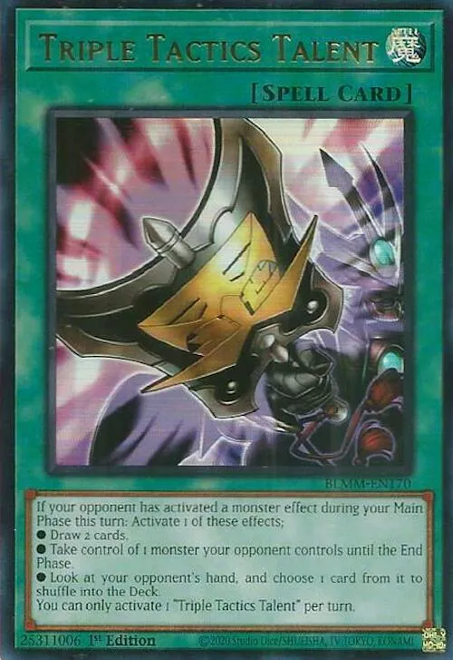 Triple Tactics Talent — Battles of Legend: Monster Mayhem — Yu-Gi-Oh!