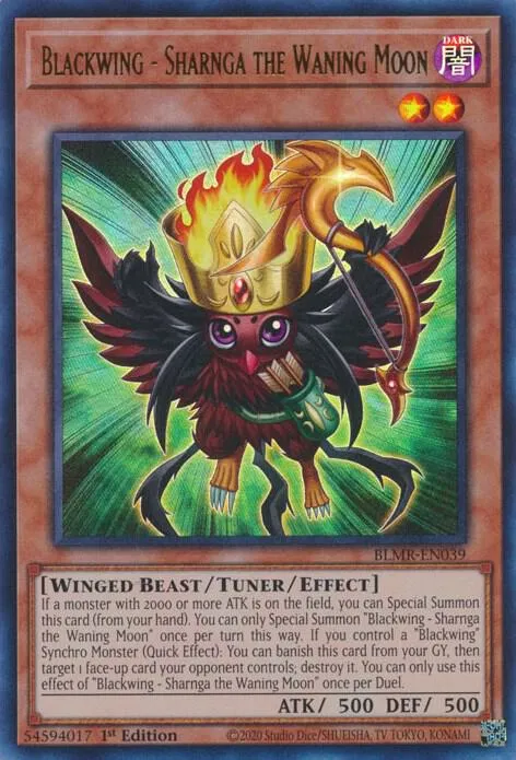 Blackwing - Sharnga the Waning Moon — Battles of Legend: Monstrous Revenge — Yu-Gi-Oh!