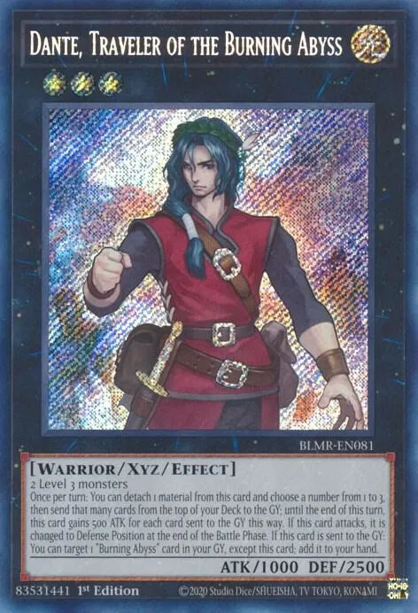 Dante, Traveler of the Burning Abyss — Battles of Legend: Monstrous Revenge — Yu-Gi-Oh!