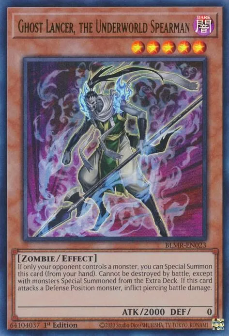 Ghost Lancer, the Underworld Spearman — Battles of Legend: Monstrous Revenge — Yu-Gi-Oh!