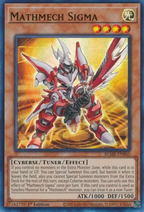 Mathmech Sigma — Battles of Legend: Monstrous Revenge — Yu-Gi-Oh!
