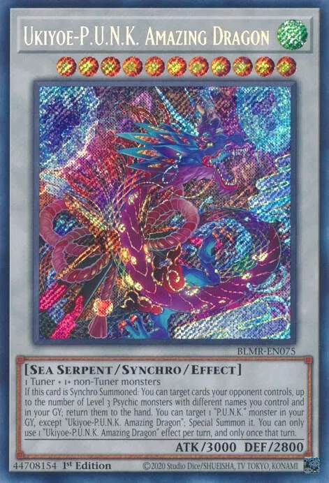 Ukiyoe-P.U.N.K. Amazing Dragon — Battles of Legend: Monstrous Revenge — Yu-Gi-Oh!