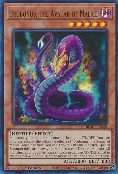Urubonus, the Avatar of Malice — Battles of Legend: Monstrous Revenge — Yu-Gi-Oh!
