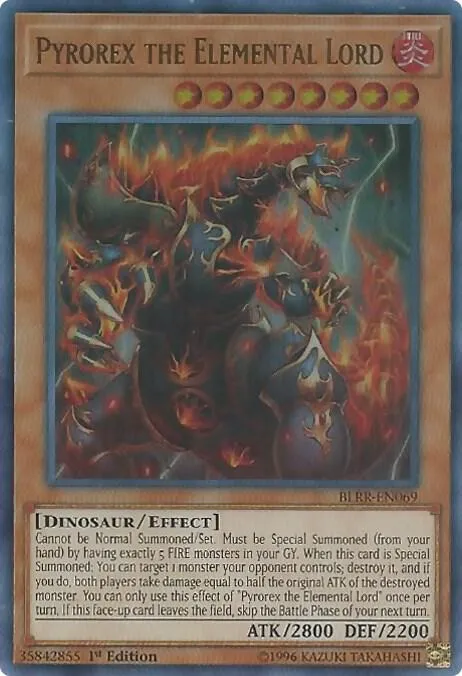 Pyrorex the Elemental Lord — Battles of Legend: Relentless Revenge — Yu-Gi-Oh!