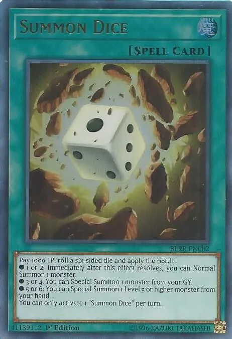 Summon Dice — Battles of Legend: Relentless Revenge — Yu-Gi-Oh!