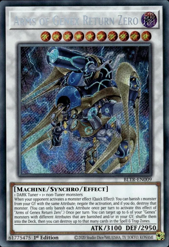 Arms of Genex Return Zero — Battles of Legend: Terminal Revenge — Yu-Gi-Oh!