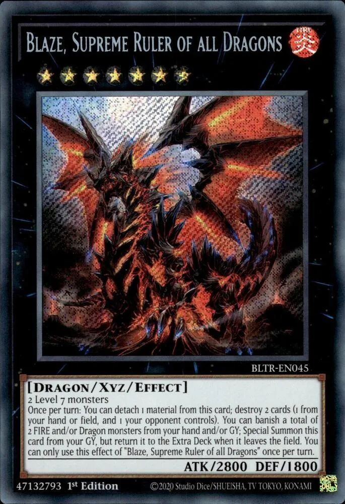 Blaze, Supreme Ruler of all Dragons — Battles of Legend: Terminal Revenge — Yu-Gi-Oh!