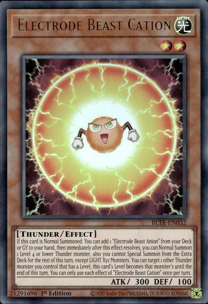 Electrode Beast Cation — Battles of Legend: Terminal Revenge — Yu-Gi-Oh!