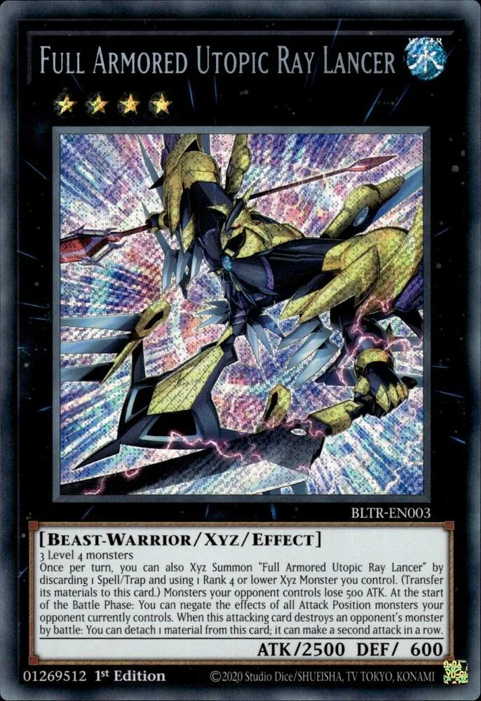 Full Armored Utopic Ray Lancer — Battles of Legend: Terminal Revenge — Yu-Gi-Oh!