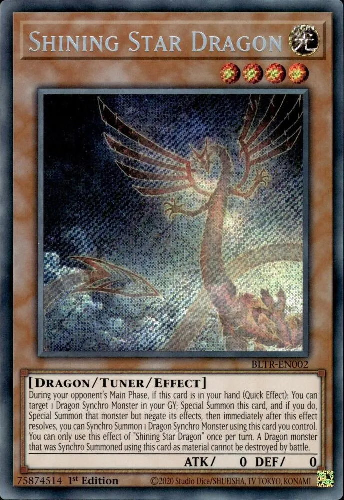 Shining Star Dragon from Battles of Legend: Terminal Revenge - Yu-Gi-Oh!