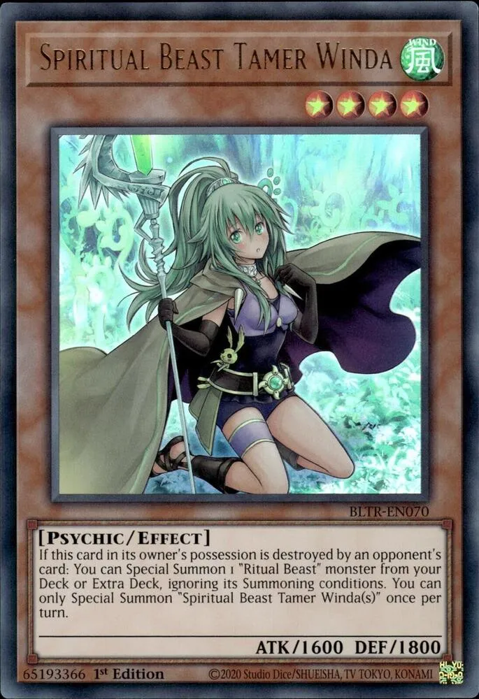 Spiritual Beast Tamer Winda — Battles of Legend: Terminal Revenge — Yu-Gi-Oh!
