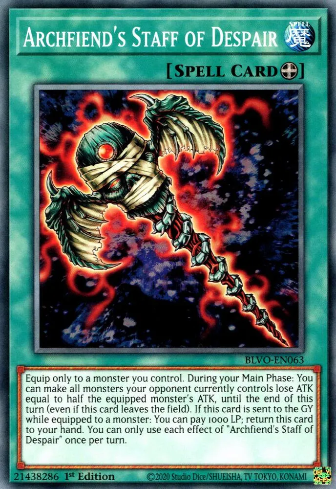 Archfiend's Staff of Despair — Blazing Vortex — Yu-Gi-Oh!