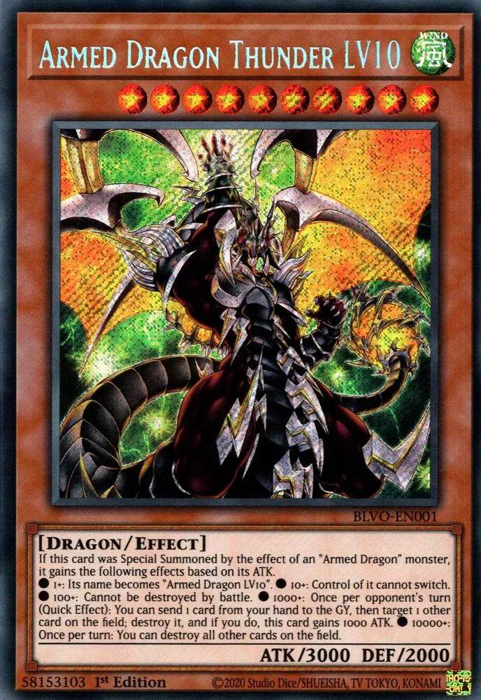 Armed Dragon Thunder LV10 — Blazing Vortex — Yu-Gi-Oh!